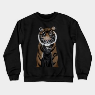 Tiger and his King Crewneck Sweatshirt